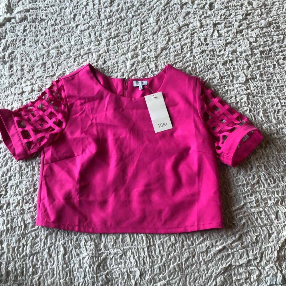NWT tobi crop blouse